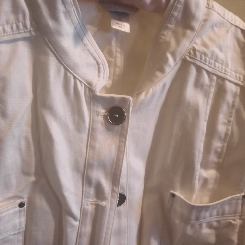 White Christopher banks jackets